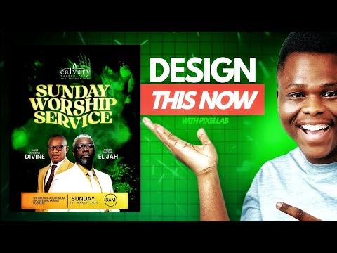 How To Design A Church Flyer | Pixellab Tutorial