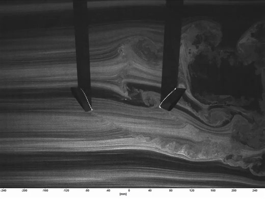摆线桨周围的流场 | Flow Visualization_ Cycloidal Rotor in Forward Flight