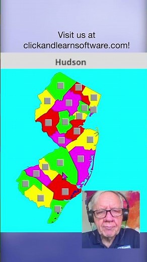 Learn all the Counties of New Jersey #clickandlearn #geography #Newjersey #newjerseycounties