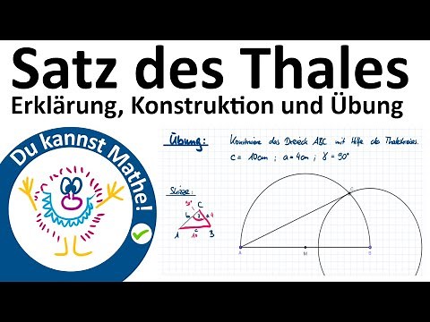 Der Satz des Thales, Erklärung und Konstruktion
