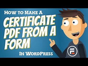 How to Create PDF Certificates from Forms