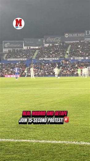 REAL MADRID AND GETAFE JOIN AFE’S MIAMI MATCH PROTEST 🇺🇸👉 Players from both teams stopped play for the first 15 seconds at the Coliseum in support of the AFE’s stance.#GetafeRealMadrid #LaLiga #RealMadrid #Getafe #MarcaAmerica | Marca in English