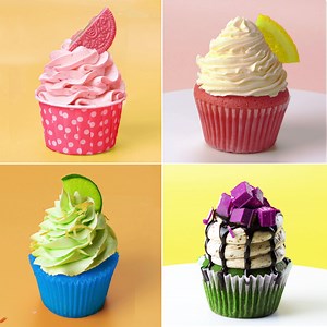 Follow this tutorial to make these cute cupcakes. #cakes #cupcake #stayhome | Tasty Plus