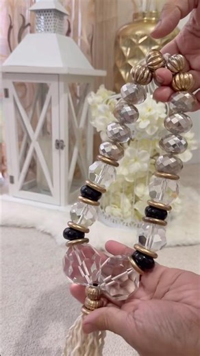 Easy tasbih making with waste beads/ #video #shorts #ramadan #ideas #decor