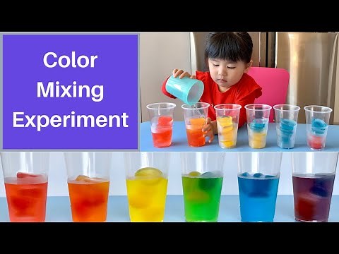 Simple Color Mixing Experiment For Kids | 兒童混色實驗