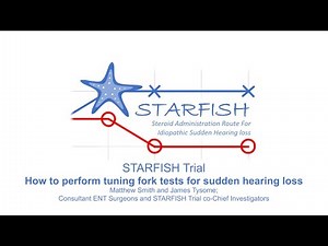 How to perform tuning fork tests for sudden hearing loss
