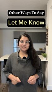Other Ways To Say ‘Let Me Know’ | Learn Daily Use English . . . . . . #otherwaystosay #letmeknow #waystosayletmeknow #differentwaystosay #dailyuseenglish #englishfordailyuse #everydayenglish #learnenglish #learndailyenglish #learnenglishonline #preetibedi | Preeti Bedi