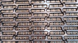 Electric car battery pack, green energy concept. Electric vehicle battery manufacturing. Modern EV battery pack lithium-ion. Clean energy storage.