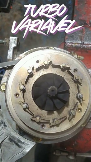 Turbo with variable geometry #codes #dieselinjection #turbocharged #mechanic #automobile #turbo