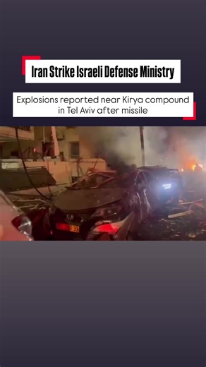 Scenes circulating online show the aftermath near the The Kirya, located in central Tel Aviv, following reports of an Iranian missile strike in the area. The Kirya compound is considered the command center of the Israel Defense Forces and is often described as Israel’s equivalent of the Pentagon. According to reports, Iran launched missile barrages toward Israel during escalating tensions, triggering air-raid sirens across the Tel Aviv region and forcing residents to seek shelter while air-defen