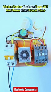 Motor Starter that can turn OFF the motor Automatically #electrician #electricianlife #electrical #electric #electronics #electricalengineering #electricalcontractor #electricalwork #electricity #reelsfbシ #reelsvideoシ #reelsviralシ #reelstrending #reelsfb #reelsvideo #reelsviral | 𝐄𝐥𝐞𝐜𝐭𝐫𝐨𝐧𝐢𝐜 𝐂𝐨𝐦𝐩𝐨𝐧𝐞𝐧𝐭𝐬