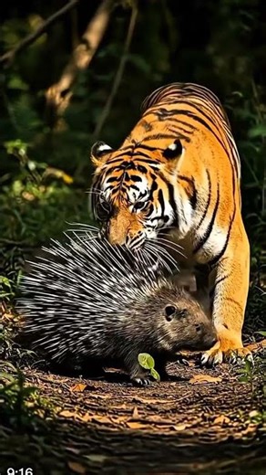 Tiger vs Porcupine – Rare Forest Encounter | Wild Animal Face Off