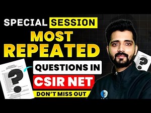 CSIR NET Chemistry Repeated Questions- Most Important PYQs