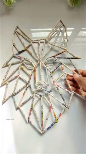 Easy paper roll wolf making🐺