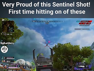 97K views · 1.5K reactions | • Very Proud of this Sentinel Shot! First time hitting on of these • • Did I just see a ban in real time? • • Hello there • • Bamboozles.. for the foozles, yeah, I said it • Follow Apex Legends Meme or I'll delete your Apex account  #ApexLegends | Apex Legends Meme | Facebook