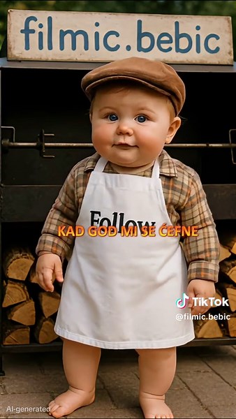 Slatka beba priča legendarne replike iz serije