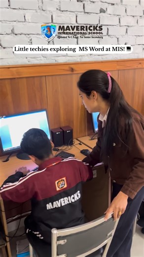 Mavericks International School on Instagram: "Future-ready students exploring MS Word in the computer lab! 🚀 #mavericks"