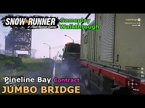 SnowRunner - Jumbo Bridge | Pineline Bay Contract - North Carolina | Phase 12