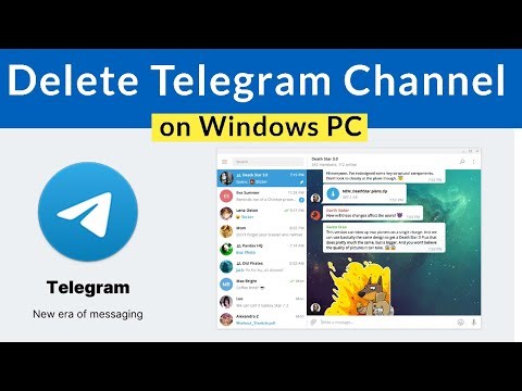 How to Delete Telegram Channel on Windows PC?