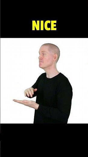 ❤️ How to sign NICE in ASL.