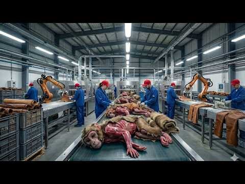 Inside a Modern Monkey Leather Factory: From Monkey to Leather Pants (Full Process)