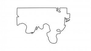 Outline Sketch Map Marietta Georgia Stock Footage Video (100% Royalty-free) 3527748967 | Shutterstock