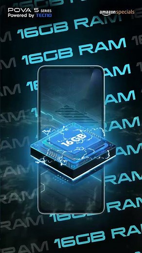 Introducing the all-new POVA 5 Pro 5G! With a whopping 8+8 GB of extendable RAM