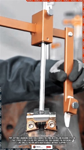 Pipe Tool: Rolling Marking Guide Precise Pipe Cutting Innovation #tool #tools #innovation