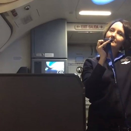 32M views · 27K reactions | This is the funniest flight attendant ever! I can't stop laughing...  | VT | Facebook