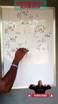 Maths Algebra Problem//The Most difficult logarithmic equation