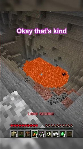 Minecraft but lava rises