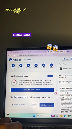 Tips Bikin CV Professional dengan Kinobi CV Builder
