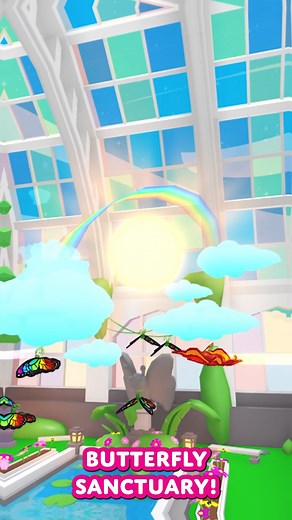 Adopt Me! on Instagram: "🦋 BUTTERFLY SANCTUARY! 🦋 💛 Play with friends to earn Social Stones! 🧡 Adopt one of 7 new Butterflies! 🌈 Celebrate Pride with Rainbow Pogos! #robloxadoptme #adoptmeroblox #roblox #adoptmeupdate️ #adoptmemes"