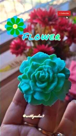 🌸 clay flower #clayart #flowerart #art #creativeclayideas