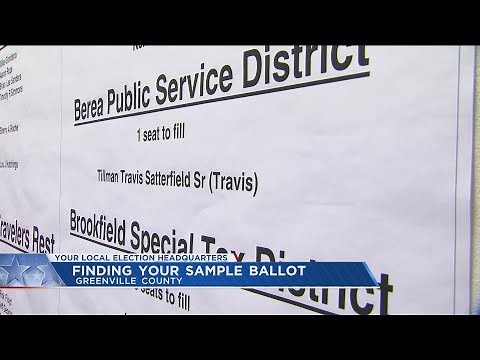 Finding your sample ballot