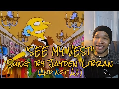 "See My Vest" impression cover (and not A.I.)