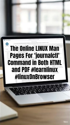 The Online LINUX Man Pages For 'journalctl' Command in Both HTML and PDF #learnlinux #linuxOnBrowser