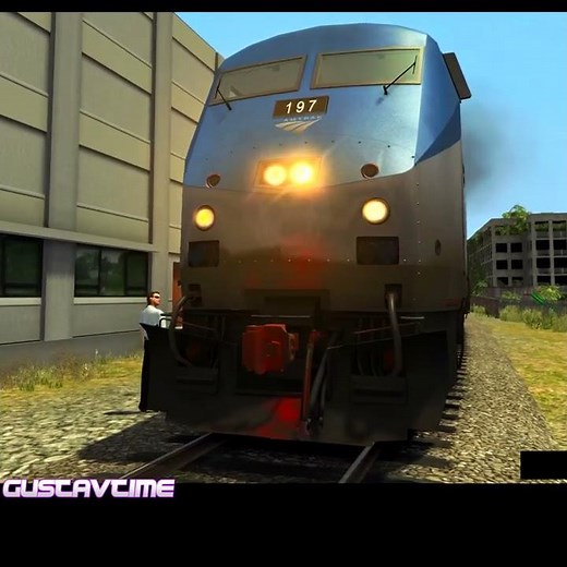 Train runs over Person walking