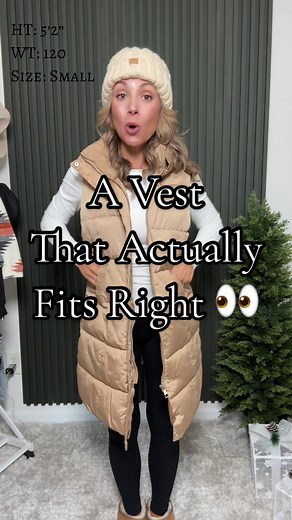 Perfect Long Puffer Vest for Fall and Winter