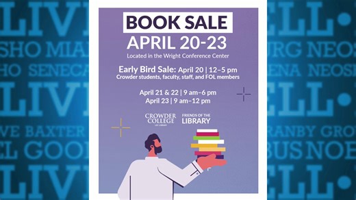 Book Sale at the Lee Library on the Neosho Campus of Crowder College
