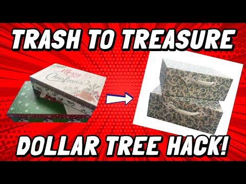 Unbelievable Way To Re-Use Old Dollar Tree Boxes! Useful Home Storage And Organization!