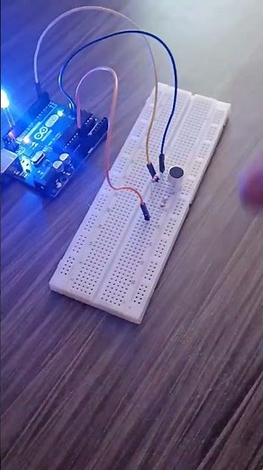 Clap Circuit using microphone with Arduino Uno #arduinoproject #arduino