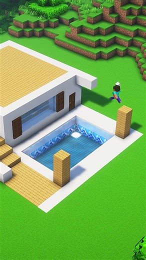 Minecraft Easy Modern House 🏠 #shorts