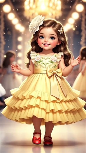 “Little star rocking the fashion show ✨👗💖” #LittleStar #MiniModel #KidsFashionShow #AdorableLook