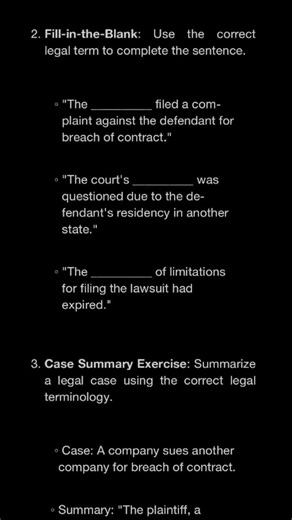 Legal Terminology Study💯🥂🥂