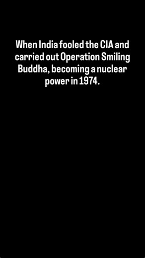 @global_matrix_ on Instagram: "In 1988, India secretly carried out its first nuclear test under the code name “Smiling Buddha.” The operation took place at Pokhran in Rajasthan and marked India’s entry into the group of nuclear powers. By presenting the test as a “peaceful nuclear explosion,” India successfully fooled the CIA and other intelligence agencies, who had underestimated India’s scientific and political determination. This historic test not only showcased India’s nuclear capability but