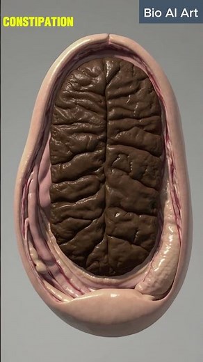 Slow Motion Constipated Stool Exit – Human Anatomy | 78