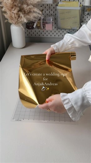 Einzigartiges Hochzeitsschild für Anja & Andreas