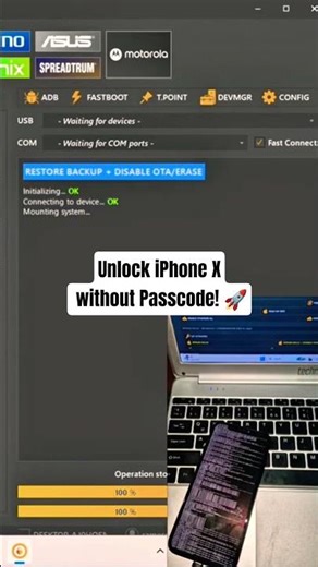 How to Unlock iPhone X without Passcode! 🔓#iPhoneX #Unlock #Apple #Repair ​#TechTips ​#RightToRepair