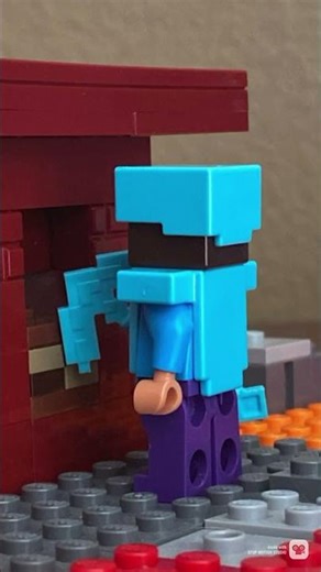 Speed running Minecraft in Lego